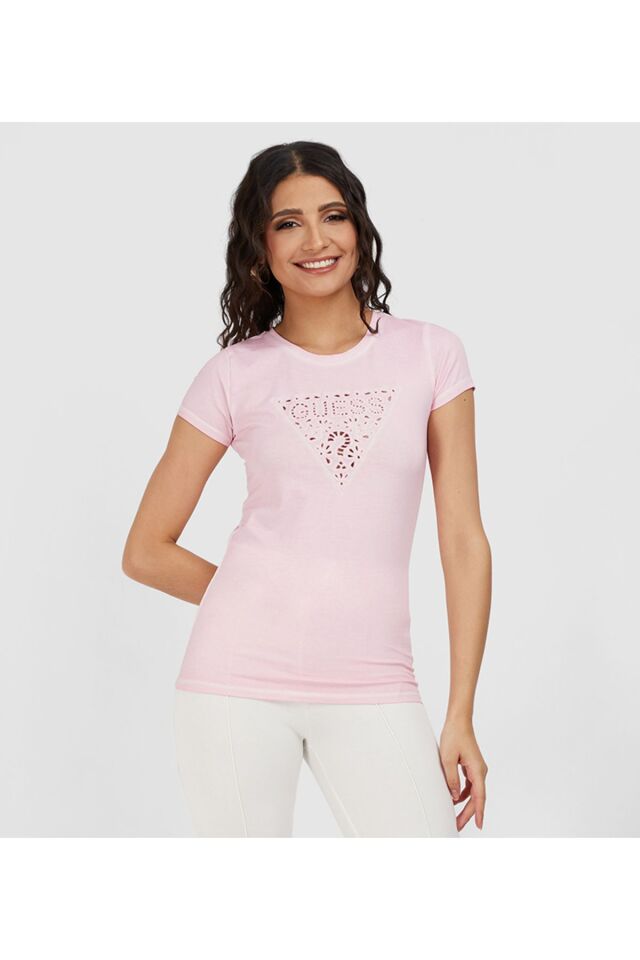 Logo Embroidered Short Sleeves Top