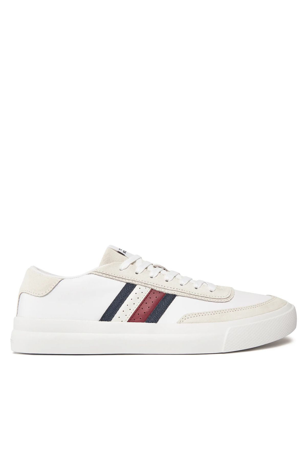 Mens Leather Cupsole Trainer Sneaker