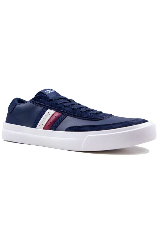 Mens Leather Cupsole Trainer Sneaker