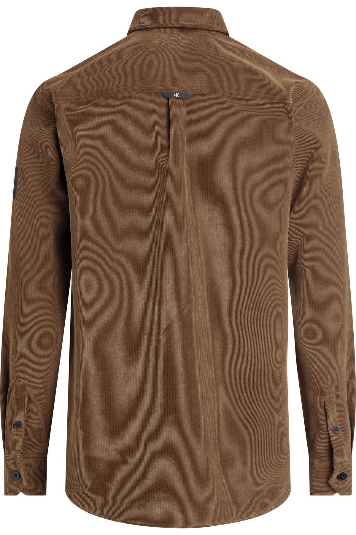 REG FIT CORDUROY SHIRT GQM Fudge Brown - M