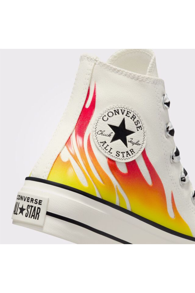 Chuck Taylor All Star Lift Kadın Bej Platform Sneaker Beyaz - 37