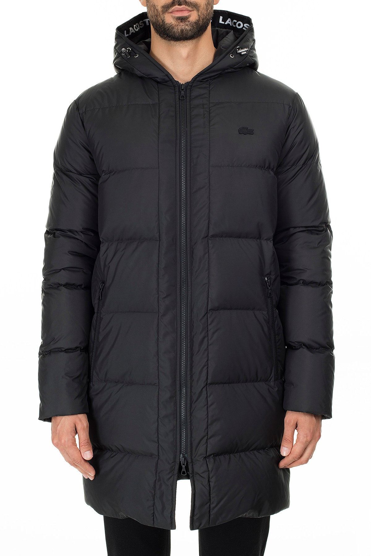 Erkek Siyah Uzun Mont SİYAH - 2XL