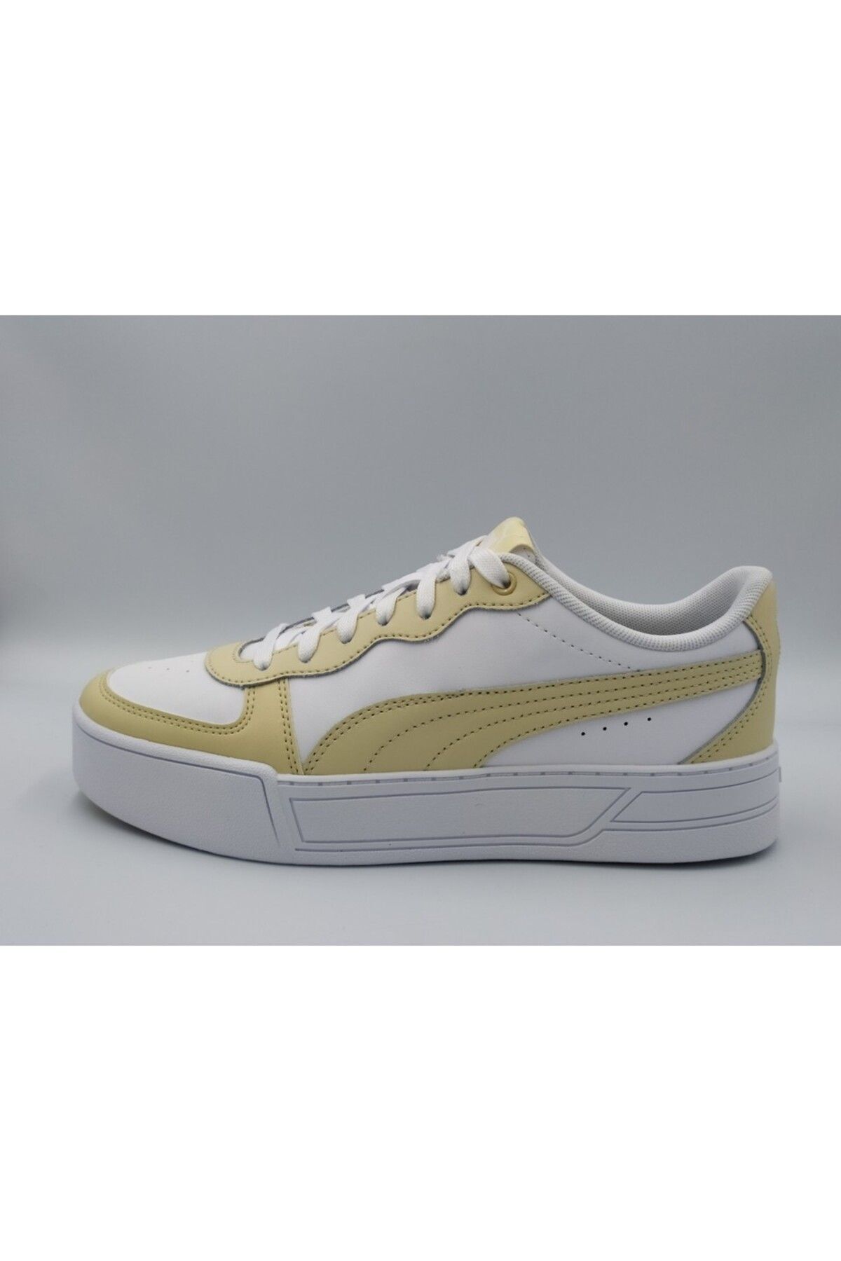 Skye White-Creme Kadın Sneaker Ayakkabı 374764-19