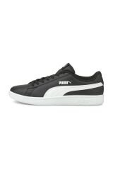 SMASH V2 L Siyah BEYAZ Unisex Deri Sneaker 100323982 Puma Black-Puma White - 43