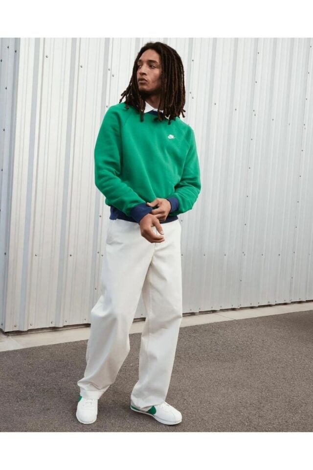 Cortez Sail Stadium Green Men Casual LifeStyle Shoes Sneakers Erkek Günlük Spor Ayakkabı Beyaz - 44