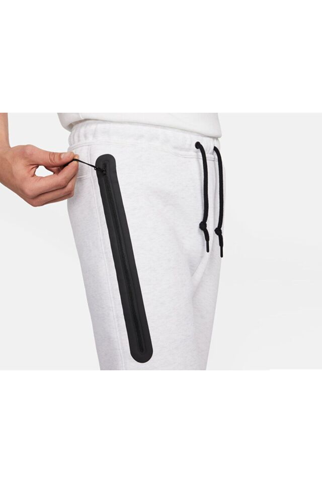 Erkek Günlük Eşofman Altı M Nk Tch Flc Jggr FB8002-051 Beyaz Beyaz - M