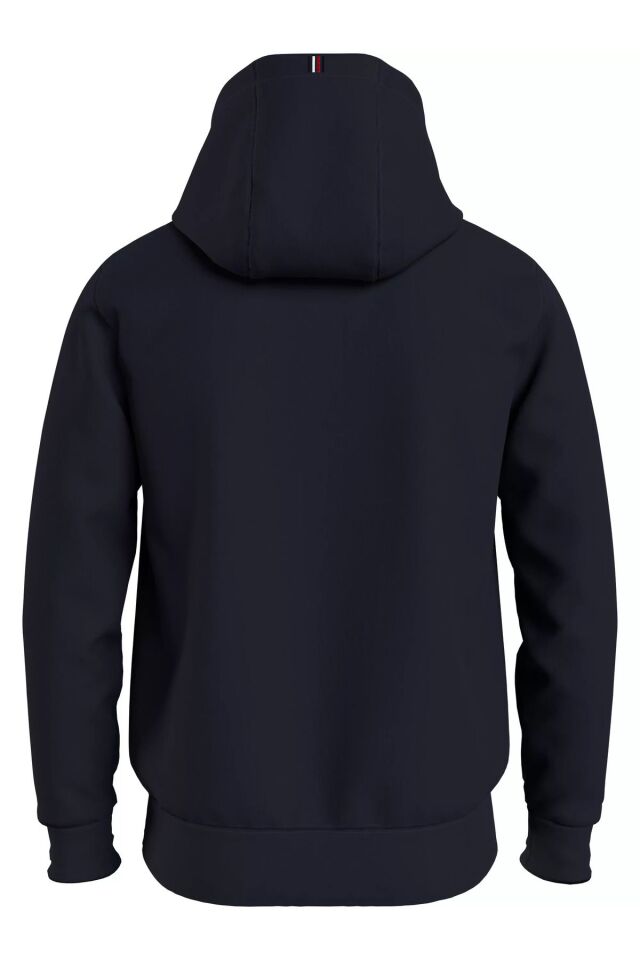 Erkek Classic Flag Kapüşonlu  Sweatshirt-Lacivert Mavi - S