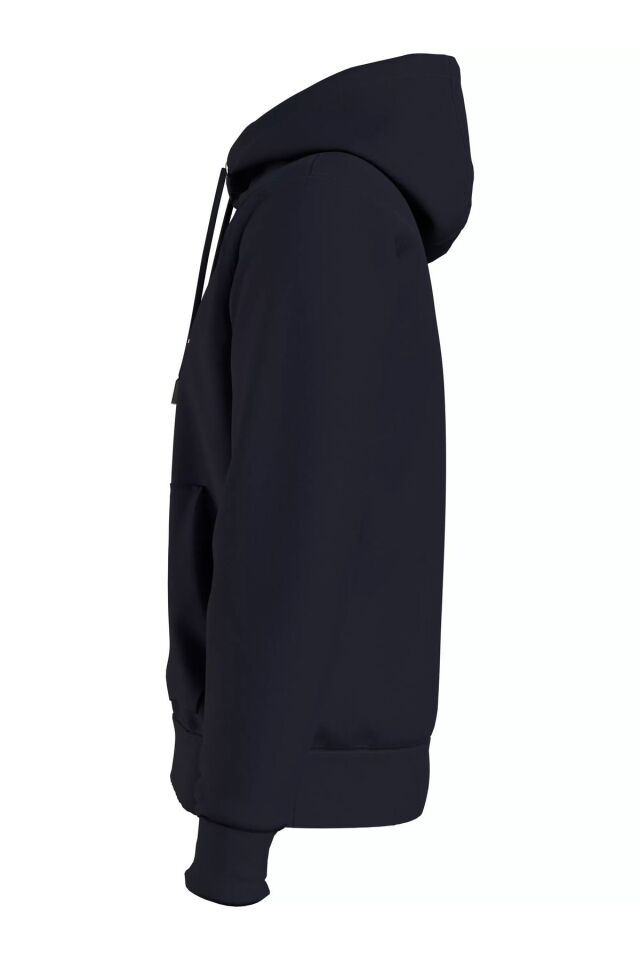 Erkek Classic Flag Kapüşonlu  Sweatshirt-Lacivert Mavi - S