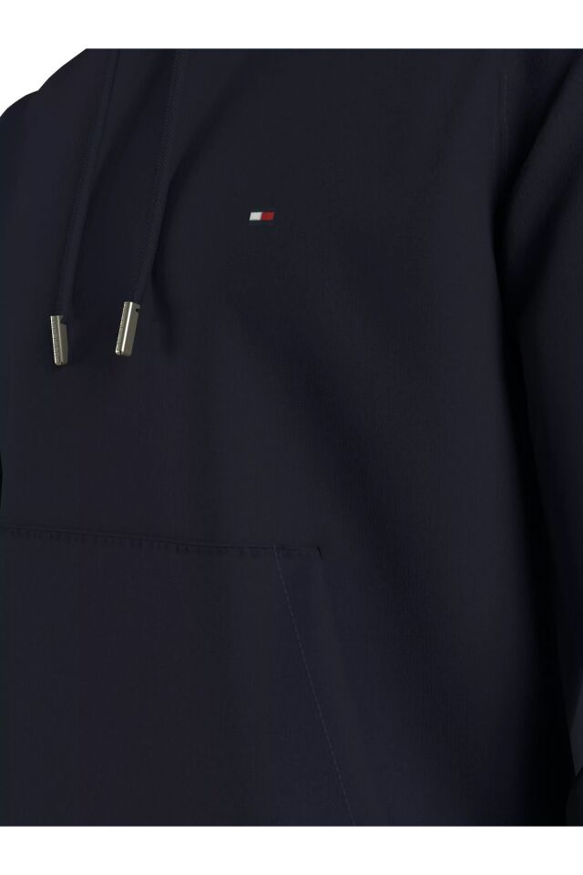 Erkek Classic Flag Kapüşonlu  Sweatshirt-Lacivert Mavi - S