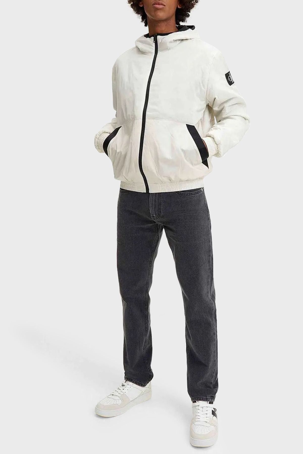 Regular Fit Kapüşonlu Bomber Mont J30J323462ACF Erkek MONT J30J323462 ACF