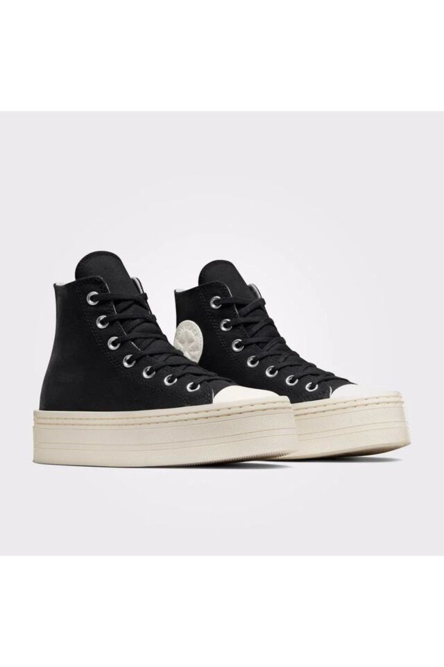 Chuck Taylor All Star Modern Lift Platform Canvas Kadın Sneaker Siyah - 38