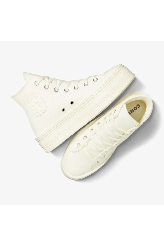Chuck Taylor All Star Modern Lift Platform Canvas Kadın Sneaker Krem - 36,5