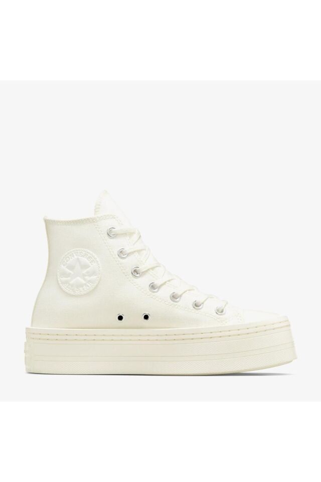 Chuck Taylor All Star Modern Lift Platform Canvas Kadın Sneaker Krem - 37,5