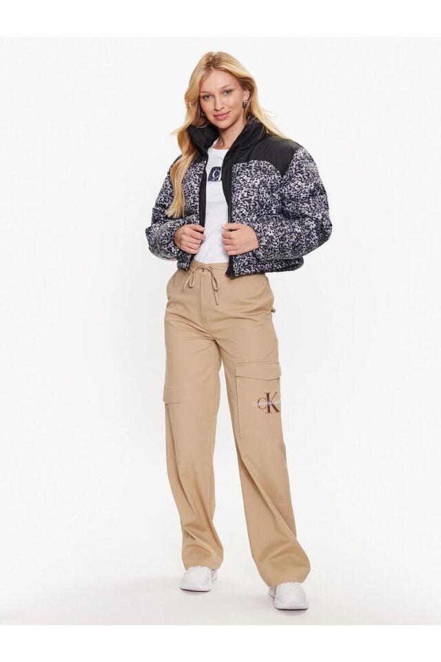 Cropped Aop Puffer