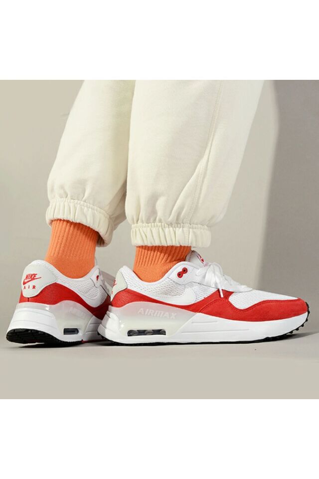 Air Max Systm Erkek Sneaker Ayakkabı CNG-STORE KIRMIZI-BEYAZ - 43