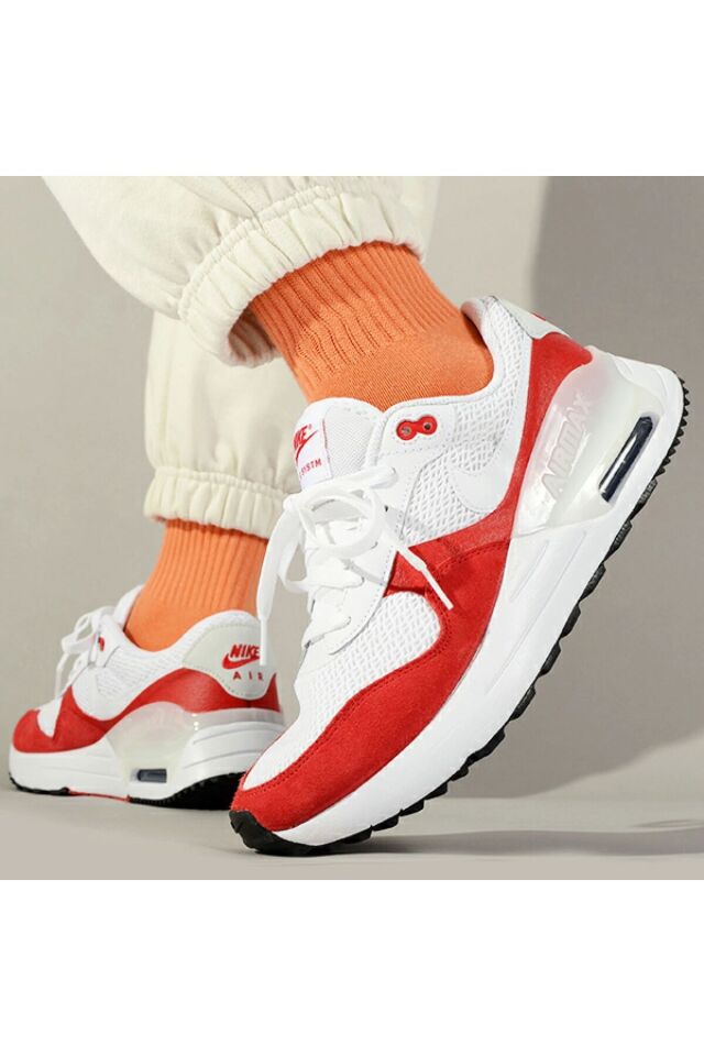 Air Max Systm Erkek Sneaker Ayakkabı CNG-STORE KIRMIZI-BEYAZ - 43