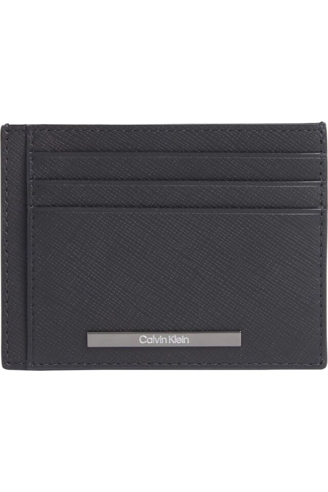 Erkek Marka Logolu Deri Günlük Kullanım Siyah Cüzdan K50K511697-BEH Siyah