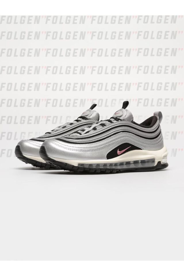 Air Max 97 Toggle Black Silver Pink Kadın Sneaker Günlük Spor Ayakkabı Gri - 38
