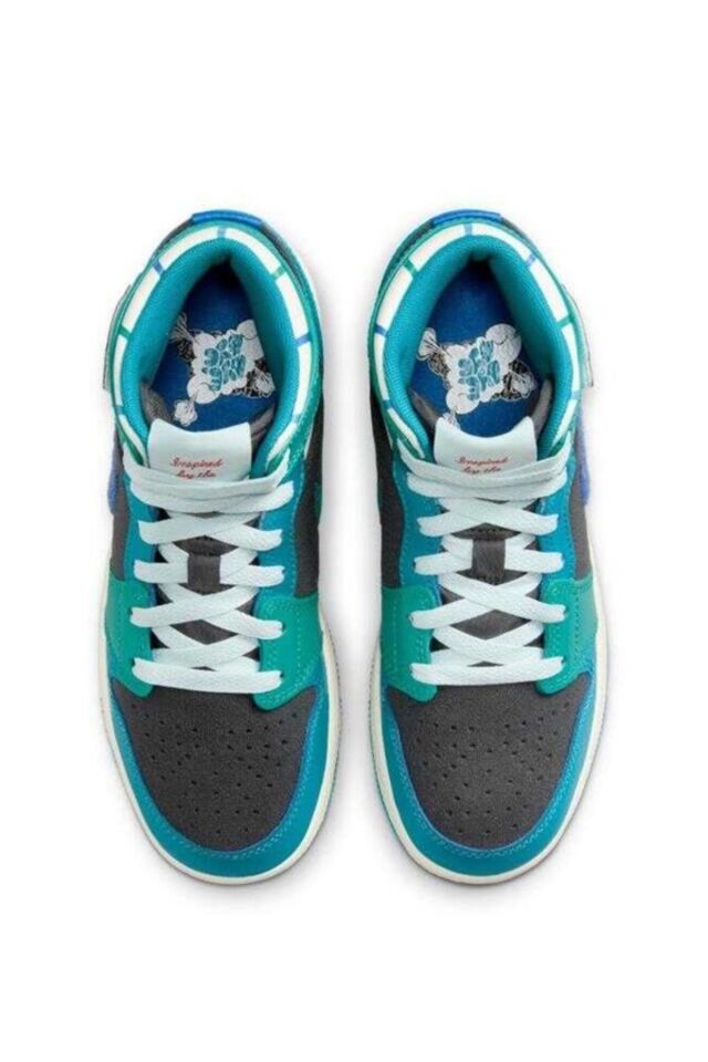 Air Jordan 1 Mid GS “Inspired by the Greatest Kadın Sneaker Ayakkabı Yeşil - 39