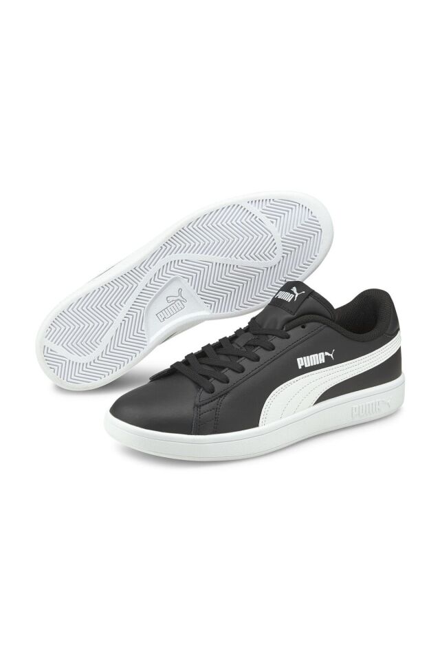 SMASH V2 L Siyah BEYAZ Unisex Deri Sneaker 100323982