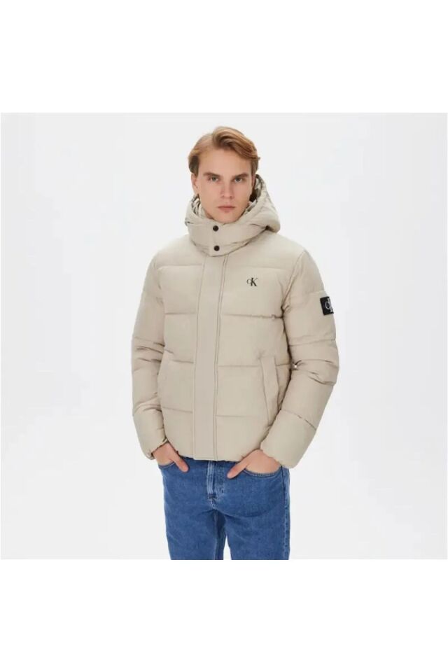 JACKET ESSENTIALS NON DOWN LOGO REGULAR FIT FOR MEN BEJ-KREM - XL