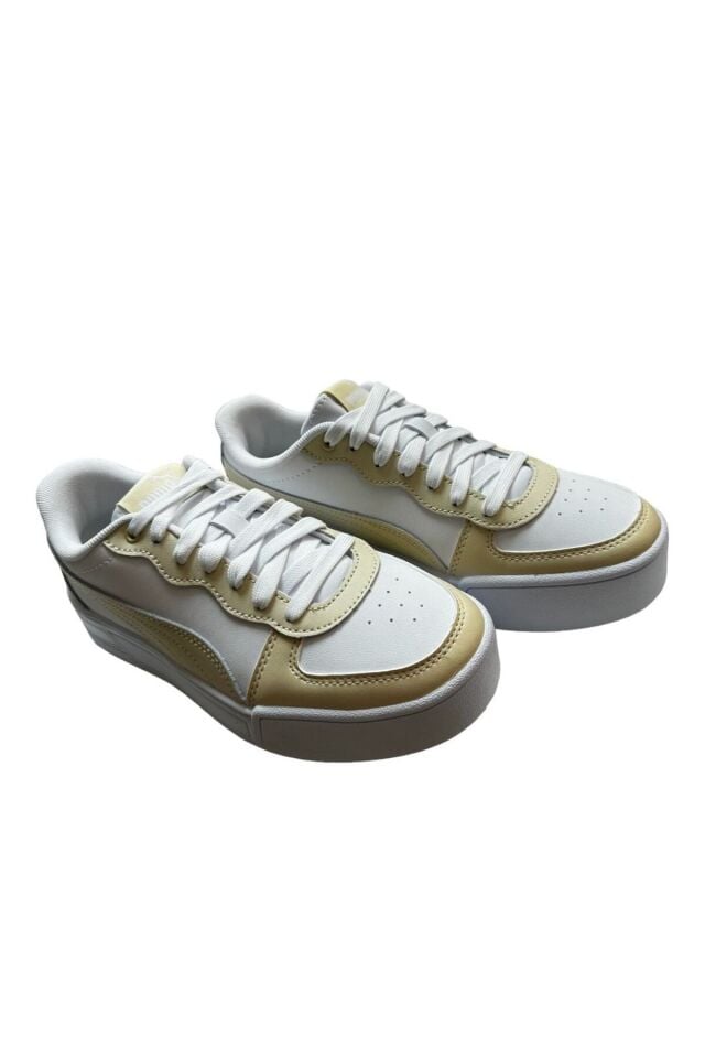 Skye White-Creme Kadın Sneaker Ayakkabı 374764-19 beyaz - 37,5