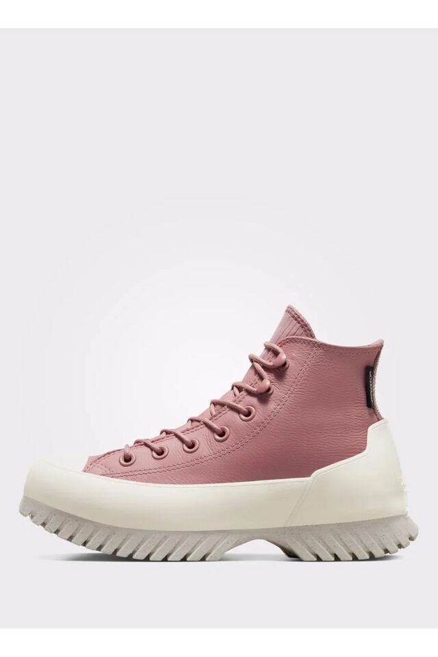 Pembe Kadın Deri Lifestyle Ayakkabı A04635C CHUCK TAYLOR ALL STAR LU Pembe - 37,5