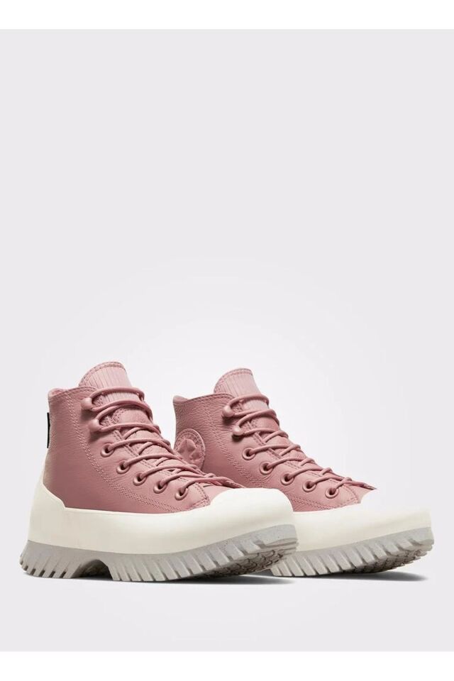 Pembe Kadın Deri Lifestyle Ayakkabı A04635C CHUCK TAYLOR ALL STAR LU Pembe - 37,5