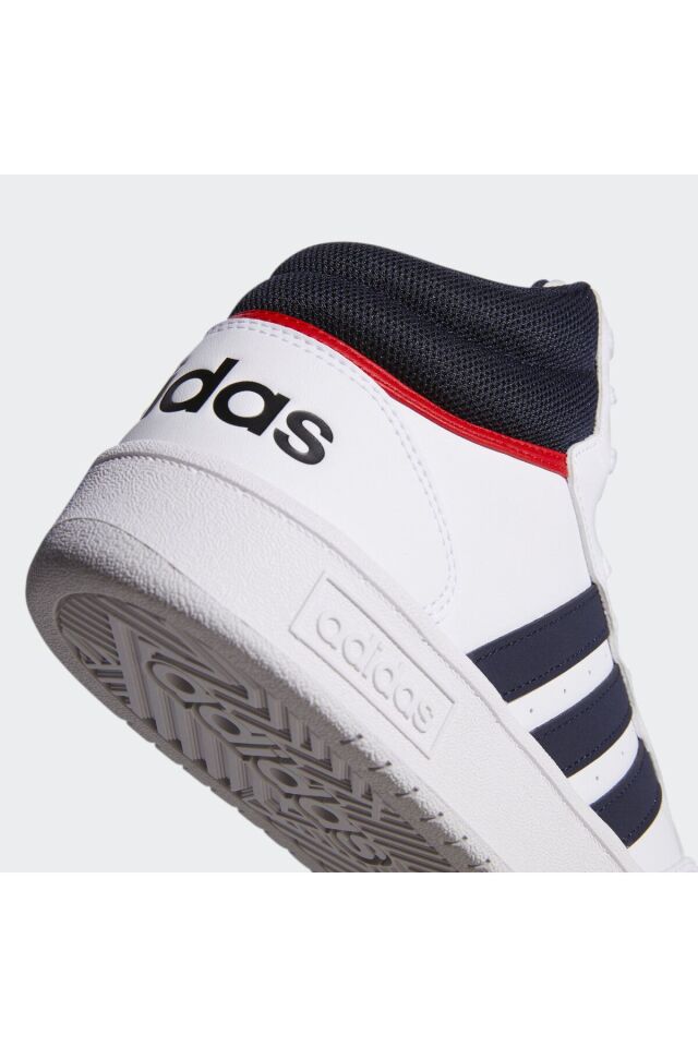 Hoops 3.0 Mid Lifestyle Basketball Classic Vintage Ayakkabı Cloud White / Legend Ink / Viv - 42 2/3