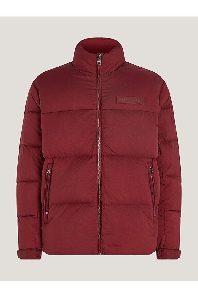 Erkek Marka Logo Detaylı Fermuarlı Çok Cepli Kırmızı Ceket MW0MW32785-XJS Kırmızı - L