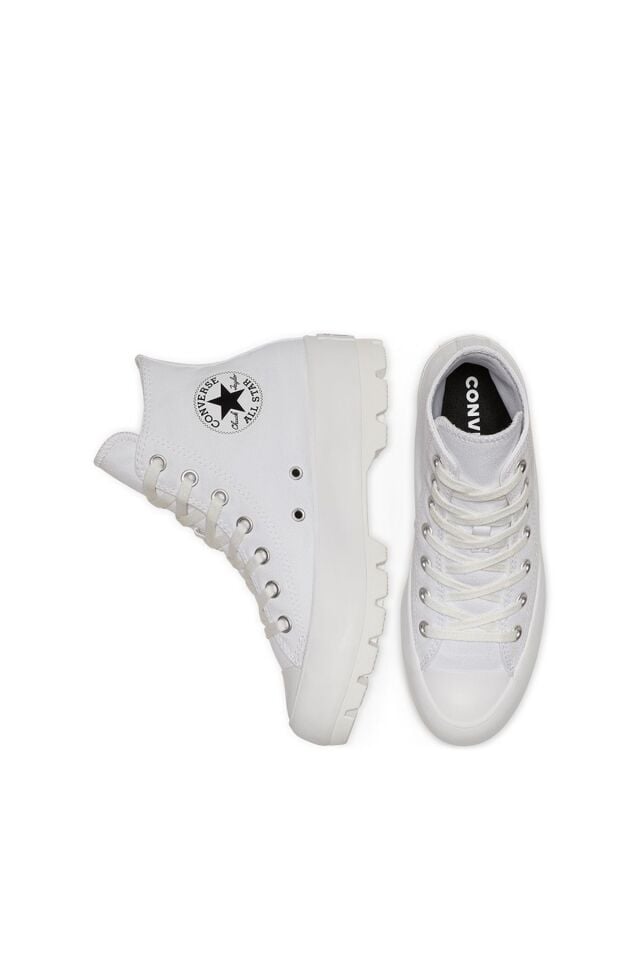 Chuck Taylor All Star Lugged Hi Kadın Beyaz Sneaker