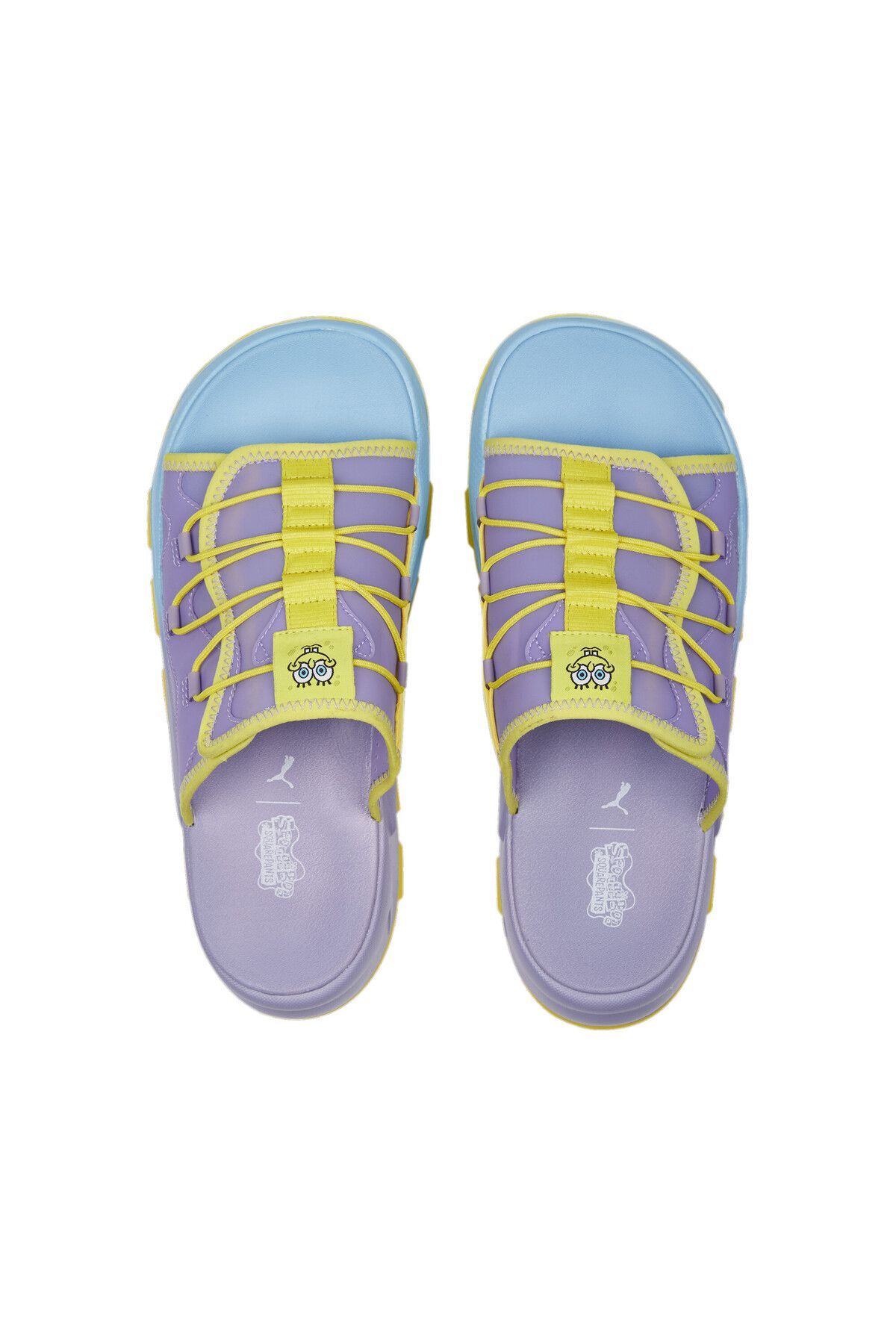 RS-Slide SPONGEBOB Ayakkabı Vivid Violet-Lucent Yellow-Hero Blue - 38