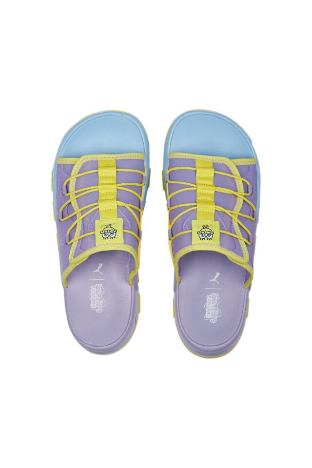 RS-Slide SPONGEBOB Ayakkabı Vivid Violet-Lucent Yellow-Hero Blue - 38