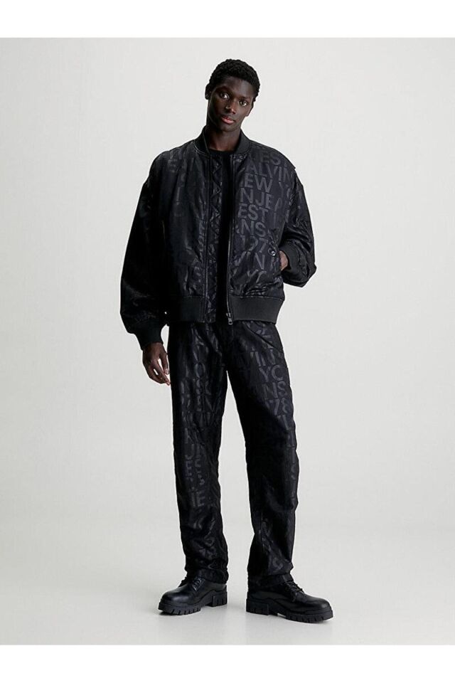 LOGO AOP FASHION BOMBER JACKET