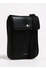 Siyah Erkek Airpods Uyumlu Kılıfı MONOGRAM SOFT PHONE CB Siyah