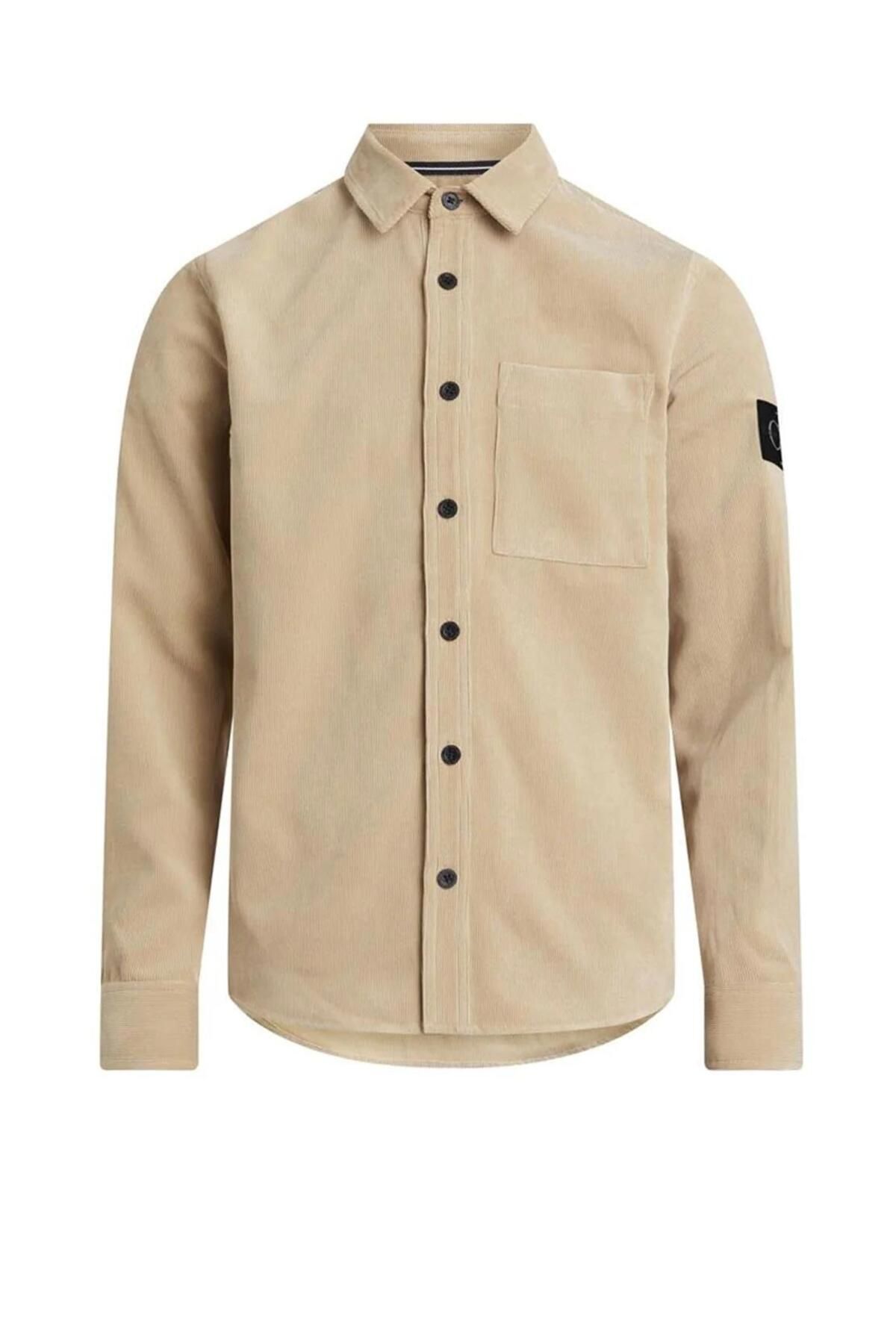 REG FIT CORDUROY SHIRT Taş - S