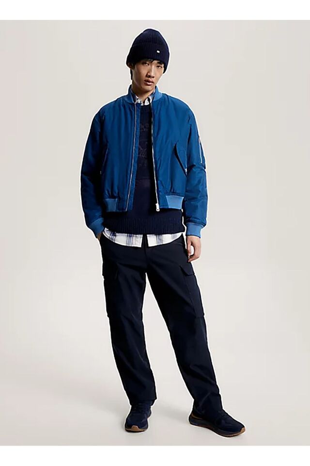 Slim Fit Mavi Erkek Ceket MW0MW32793C3J