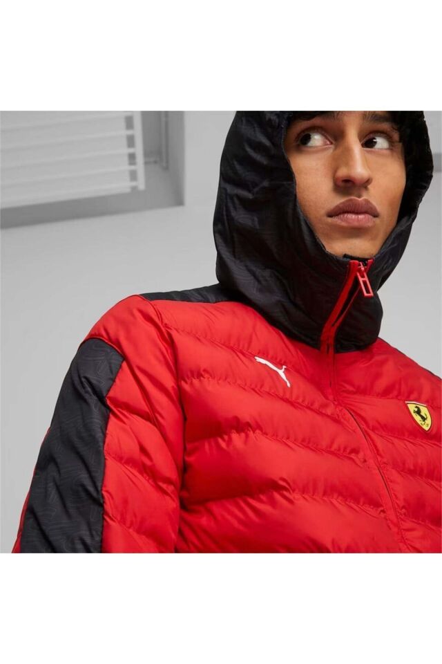 Ferrari Race MT7 Ecolite Padded Jacket SİYAH Erkek Mont