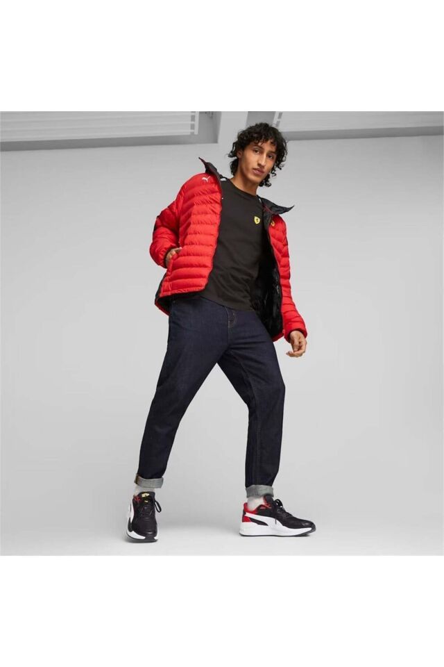 Ferrari Race MT7 Ecolite Padded Jacket SİYAH Erkek Mont