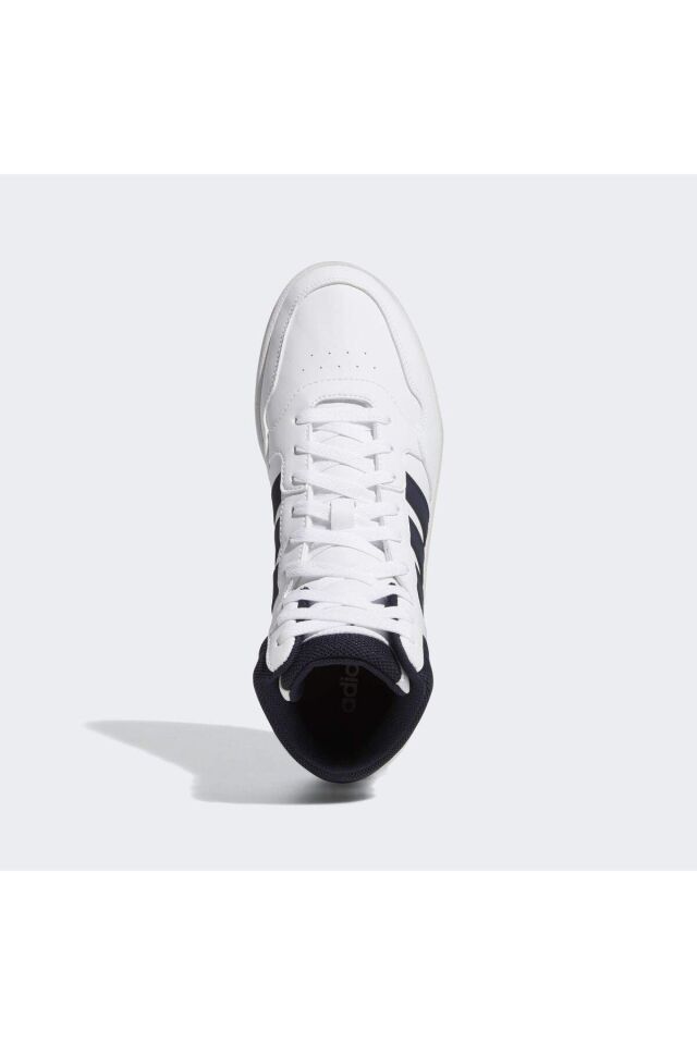 Beyaz - Hoops 3.0 Mıd Erkek High Sneaker