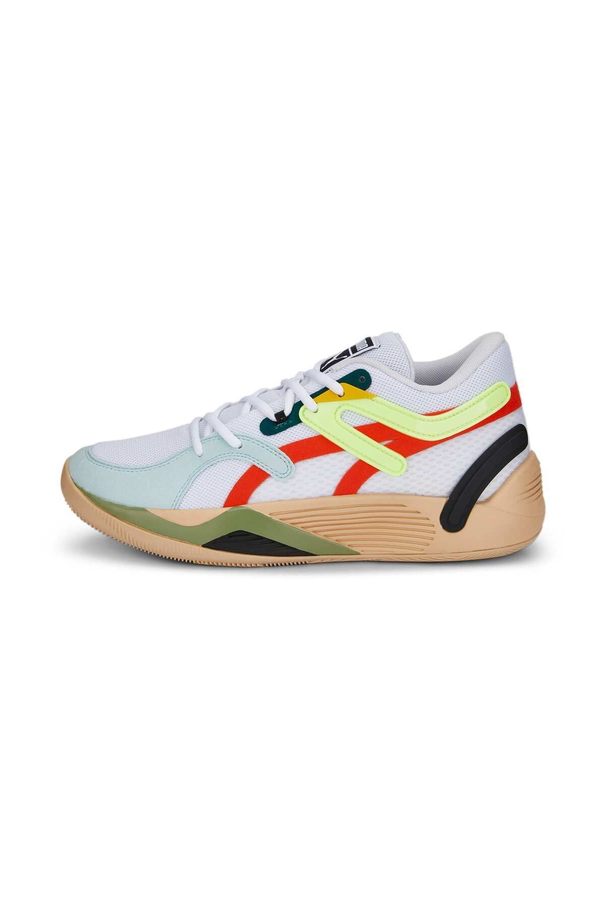 TRC Blaze Court Basketbol Ayakkabı Puma White-Nitro Blue - 42