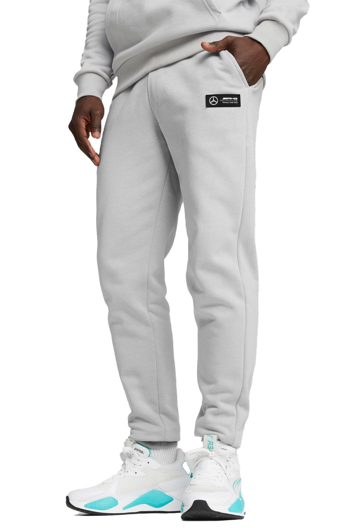 Mapf1 Ess Fleece Erkek Eşofman Altı 62116102 Gri - XL