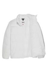 Beyaz Kadın Mont DW0DW15963 Beyaz - M