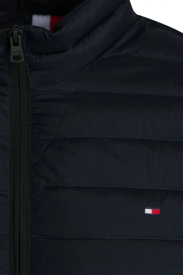 Packable Duck Down Feather Jacket Lacivert - M