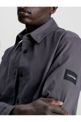 Modern Twill Overshirt Gri - M
