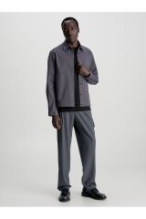 Modern Twill Overshirt Gri - M