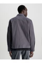 Modern Twill Overshirt Gri - L