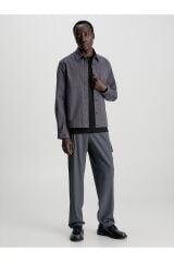 Modern Twill Overshirt Gri - L