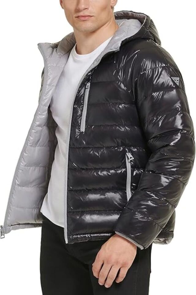 Limited Edition  Reversible Packable Jacket Siyah ve Gri - M