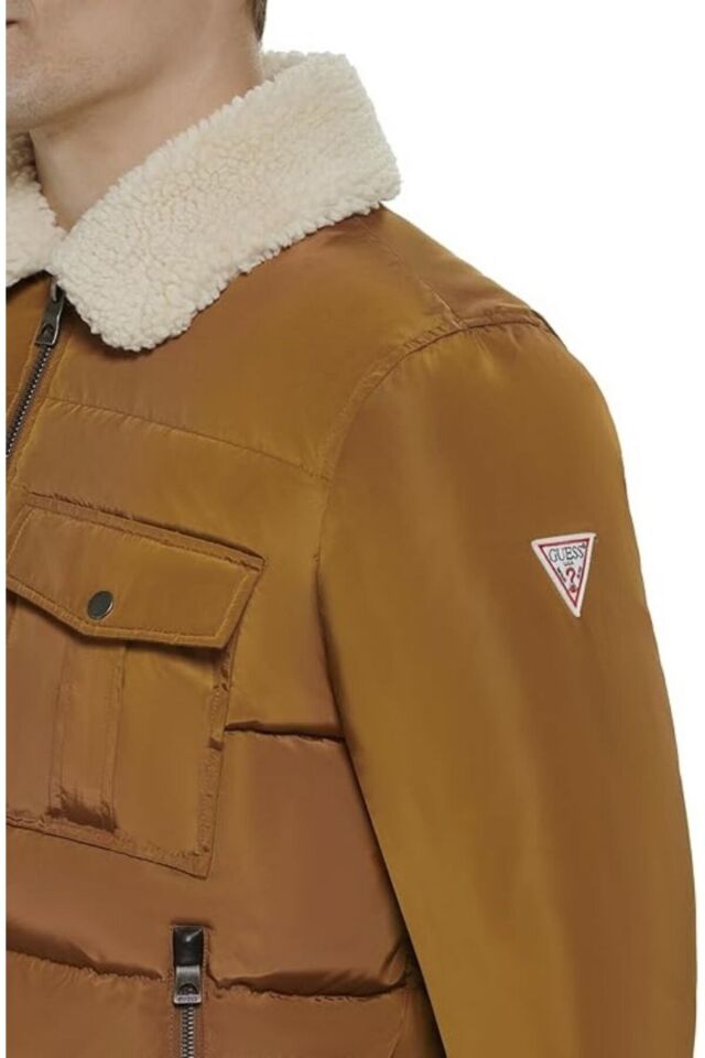 Sherpa Puffer Jacket Görseldeki renk - L